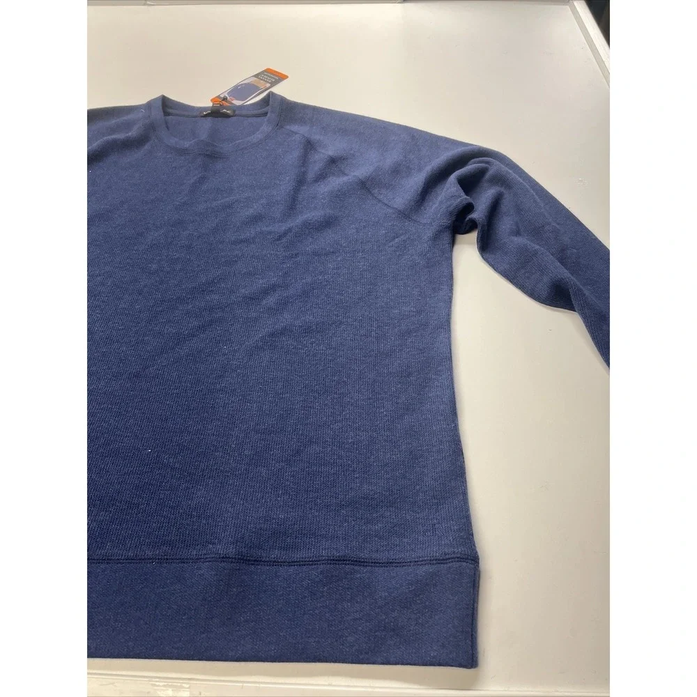 Banana Republic Mens Crew Pullover Navy Blue Raglan‎ Sweater XXL New
